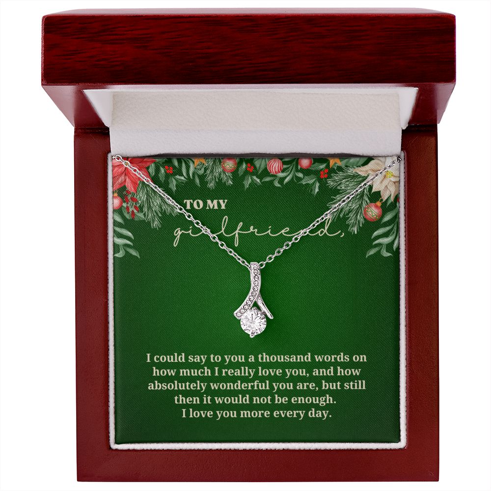 To My Girlfriend - Christmas Alluring Beauty Necklace