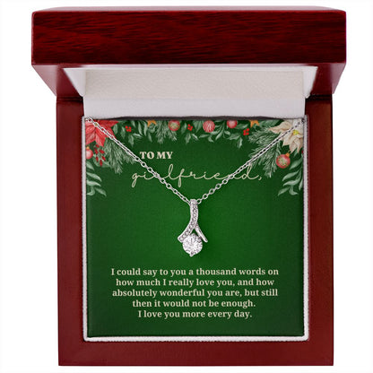 To My Girlfriend - Christmas Alluring Beauty Necklace