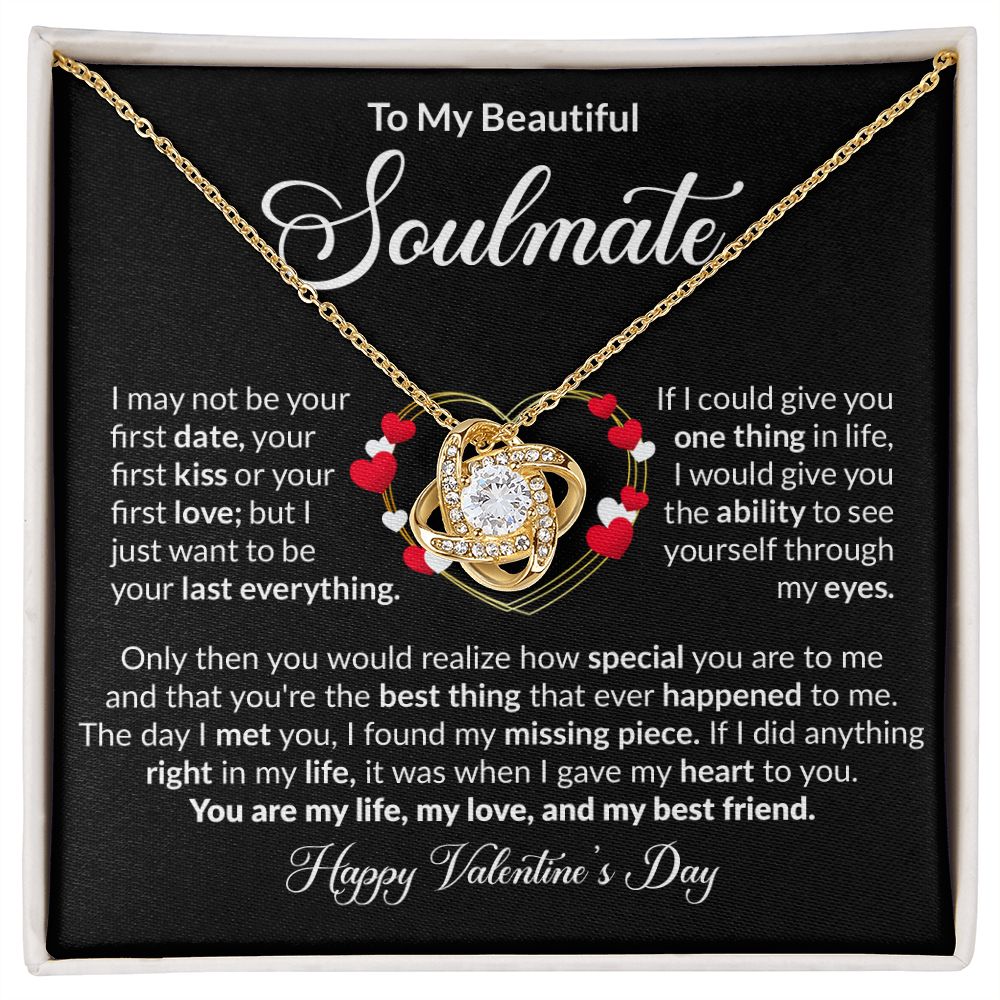 To My Beautiful Soulmate - Love Knot Necklace [Valentine's Day Edition]