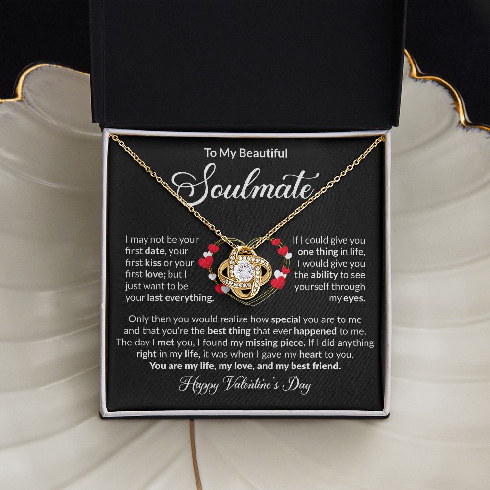 To My Beautiful Soulmate - Love Knot Necklace [Valentine's Day Edition]