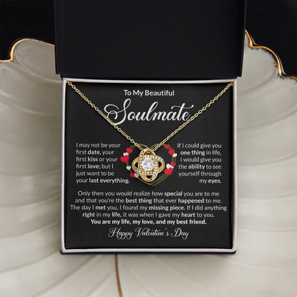 To My Beautiful Soulmate - Love Knot Necklace [Valentine's Day Edition]