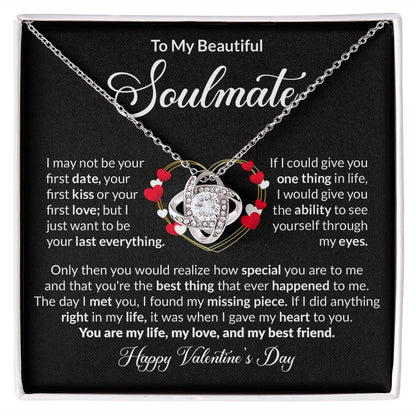 To My Beautiful Soulmate - Love Knot Necklace [Valentine's Day Edition]