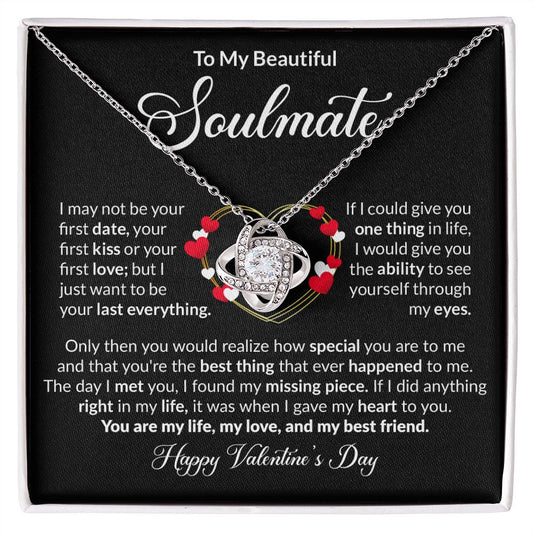 To My Beautiful Soulmate - Love Knot Necklace [Valentine's Day Edition]