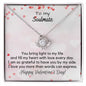 To My Soulmate - Valentine' Day Love Knot Necklace