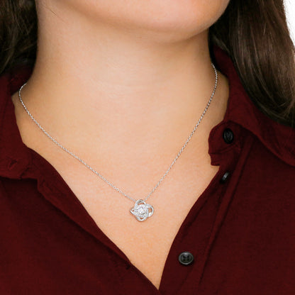 To My Beautiful Wife - Love Knot Necklace