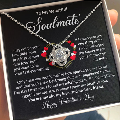 To My Beautiful Soulmate - Love Knot Necklace [Valentine's Day Edition]