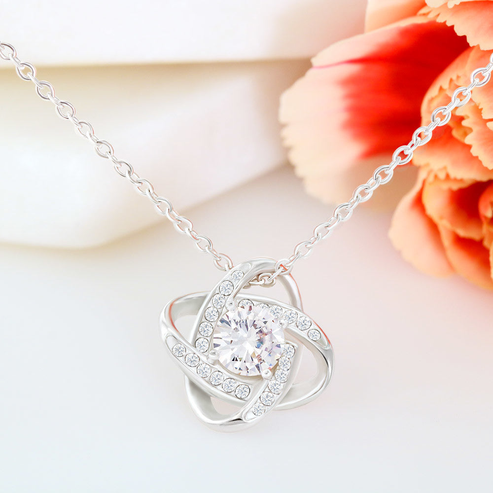 To My Beautiful Wife - Love Knot Necklace