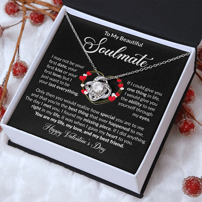 To My Beautiful Soulmate - Love Knot Necklace [Valentine's Day Edition]