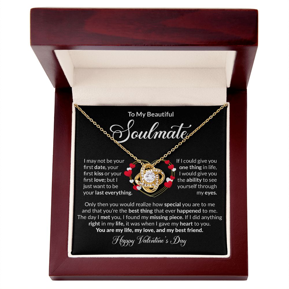 To My Beautiful Soulmate - Love Knot Necklace [Valentine's Day Edition]