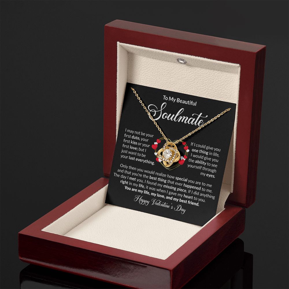 To My Beautiful Soulmate - Love Knot Necklace [Valentine's Day Edition]