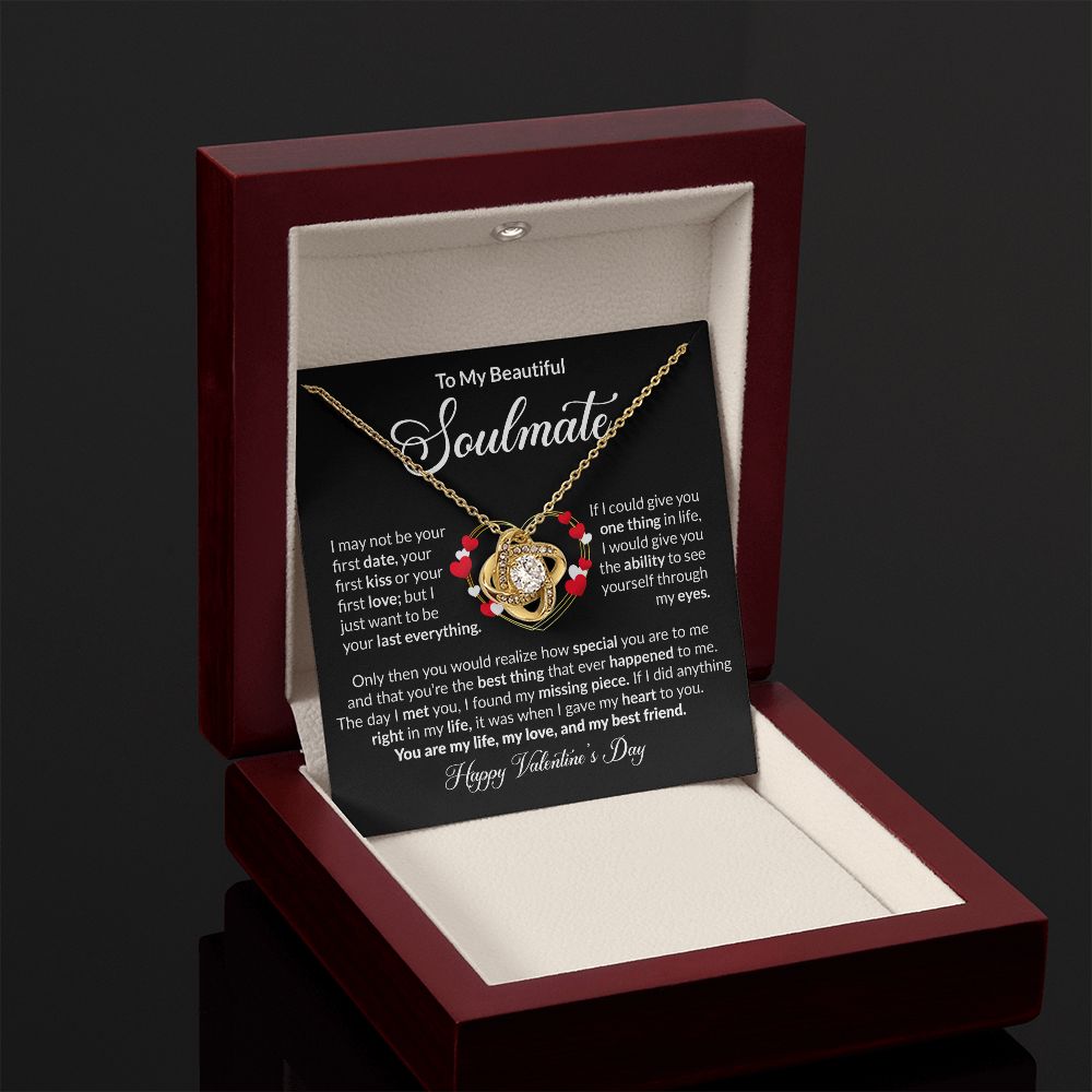 To My Beautiful Soulmate - Love Knot Necklace [Valentine's Day Edition]