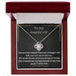 To My Beautiful Wife - Love Knot Necklace