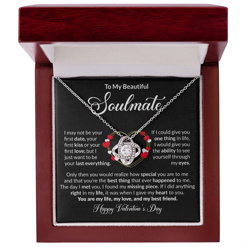 To My Beautiful Soulmate - Love Knot Necklace [Valentine's Day Edition]
