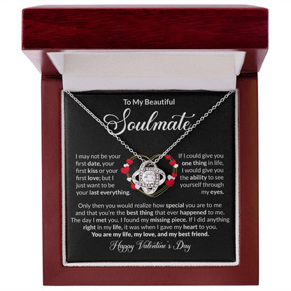 To My Beautiful Soulmate - Love Knot Necklace [Valentine's Day Edition]