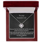 To My Beautiful Wife - Love Knot Necklace