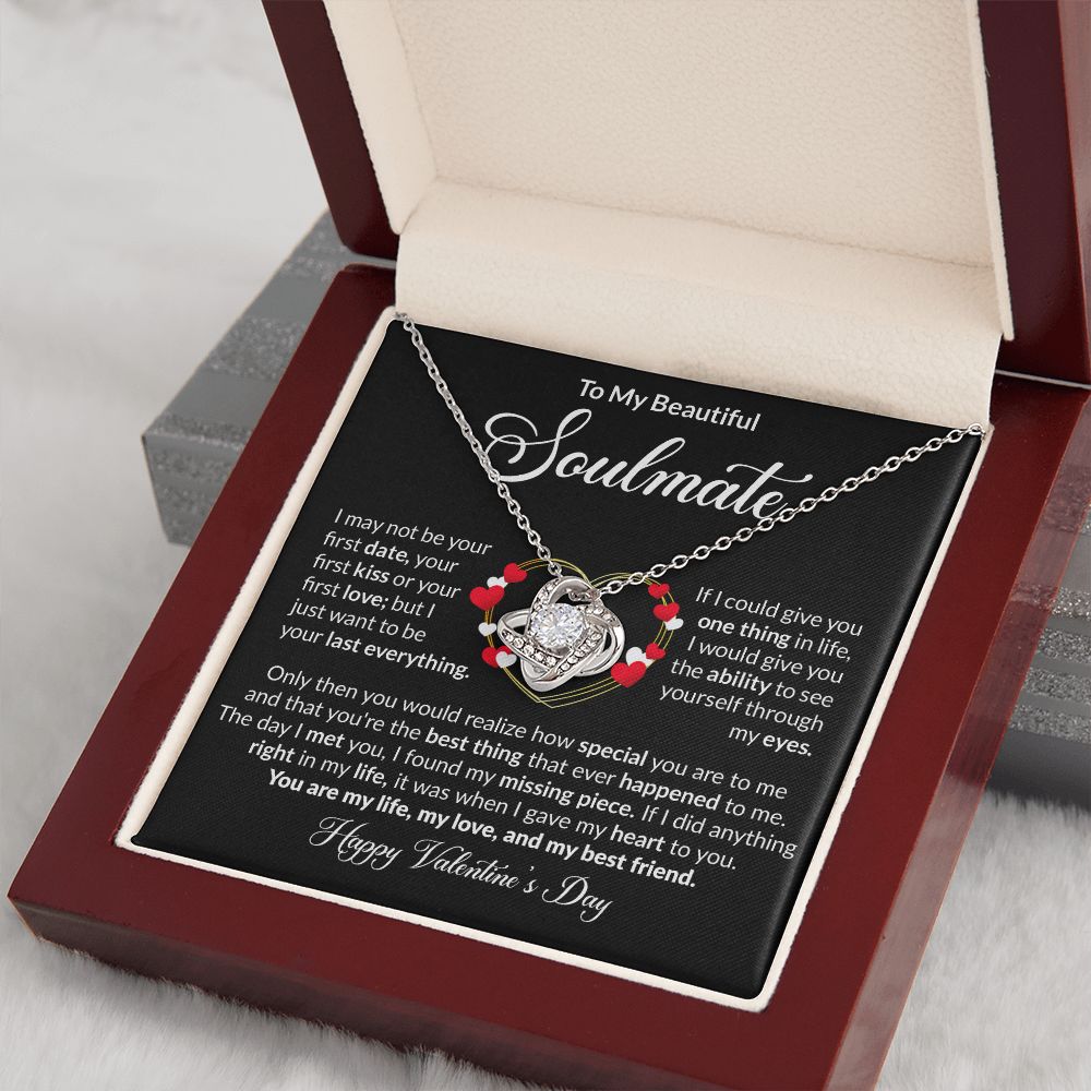 To My Beautiful Soulmate - Love Knot Necklace [Valentine's Day Edition]