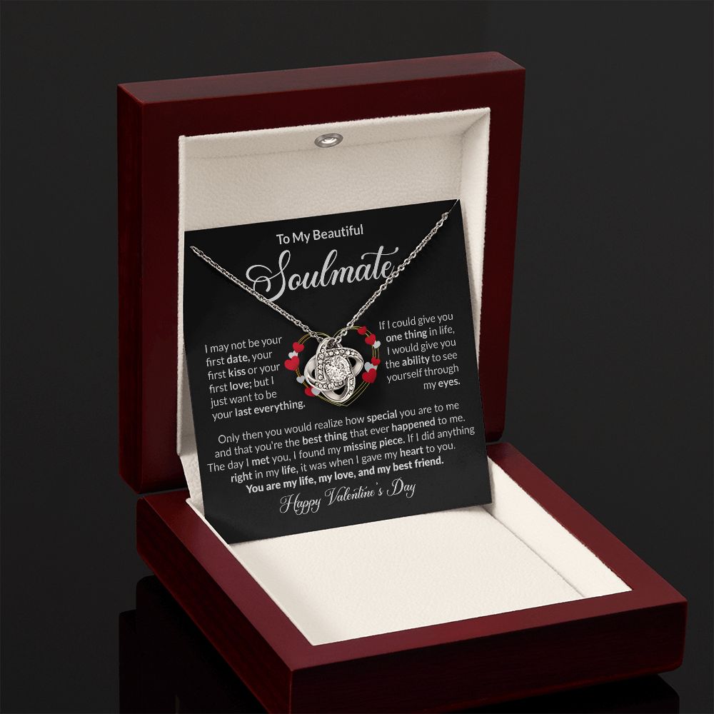 To My Beautiful Soulmate - Love Knot Necklace [Valentine's Day Edition]