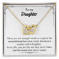 To My Daughter - Interlocking Hearts Necklace