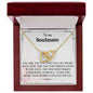 To My Soulmate - Interlocking Hearts Necklace