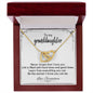 To My Granddaughter From Grandma - Interlocking Hearts Necklace