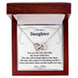 To My Daughter - Interlocking Hearts Necklace