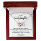 To My Lovely Daughter From Dad - Interlocking Hearts Necklace