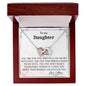 To My Daughter - Interlocking Hearts Necklace