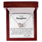 To My Daughter - Interlocking Hearts Necklace