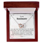 To My Soulmate - Interlocking Hearts Necklace