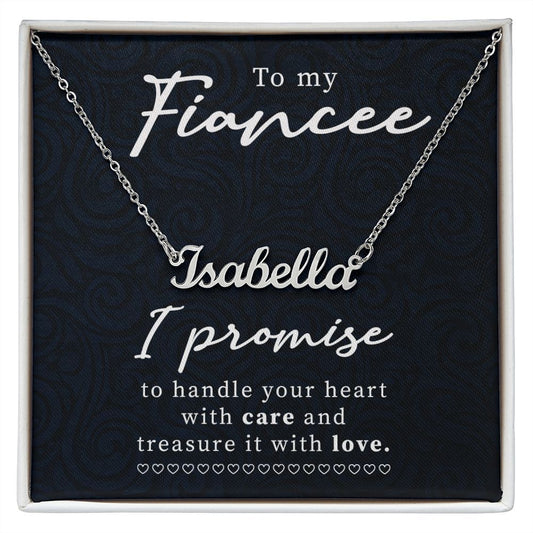 To My Fiancee - Name necklace
