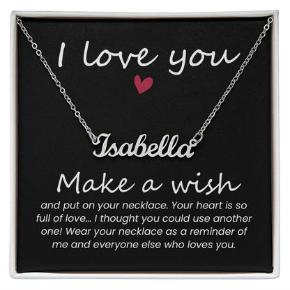 I love you - Name necklace