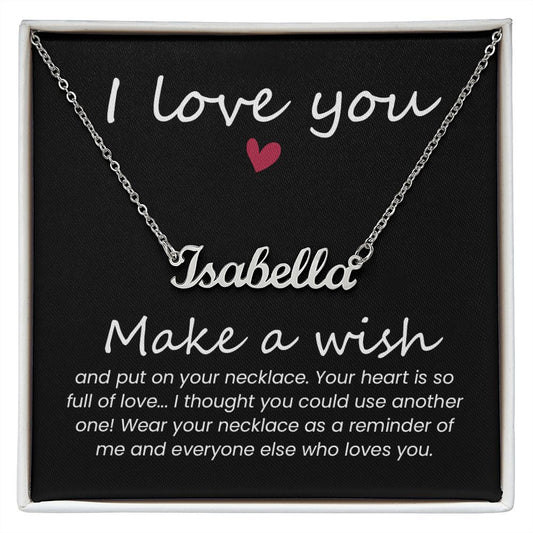 I love you - Name necklace