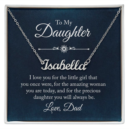 To My Daughter - Name necklace