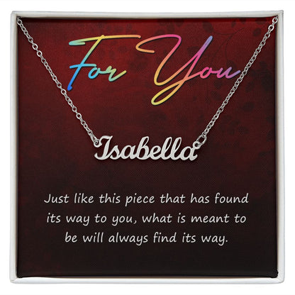 For you - Name necklace