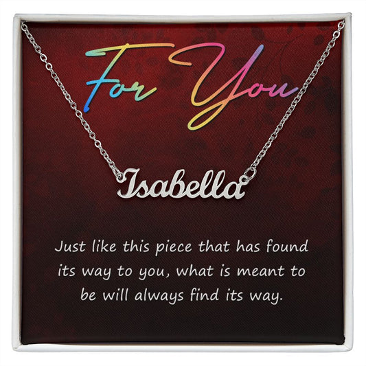 For you - Name necklace