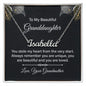 To My Beautiful Granddaughter - Name necklace