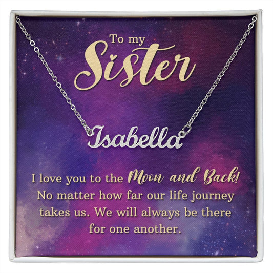 To My Sister - Name necklace