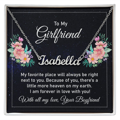 To My Girlfriend - Name necklace