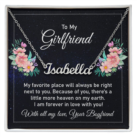 To My Girlfriend - Name necklace