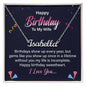 Happy Birthday To My Wife - Name necklace