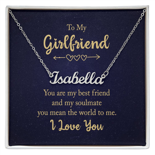 To My Girlfriend - Name necklace