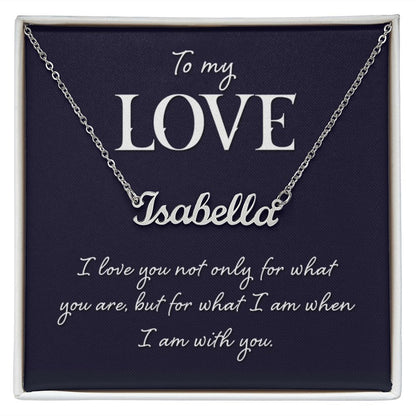 To My Love - Name necklace