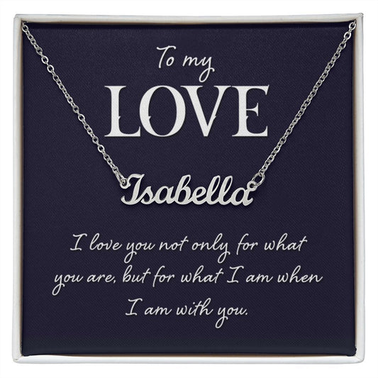 To My Love - Name necklace