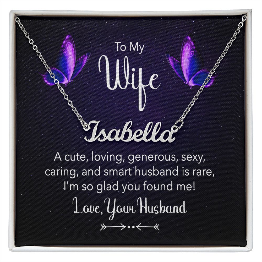 To My Wife - Name necklace