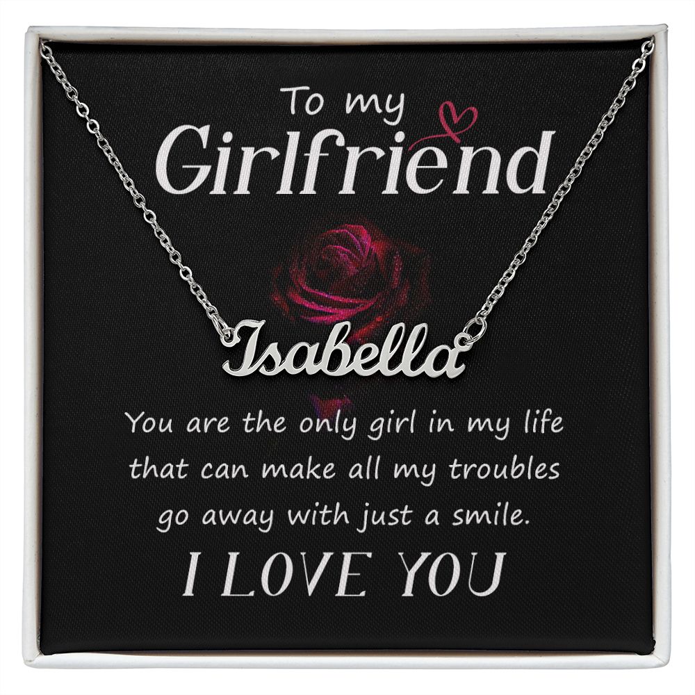 To My Girlfriend - Name necklace