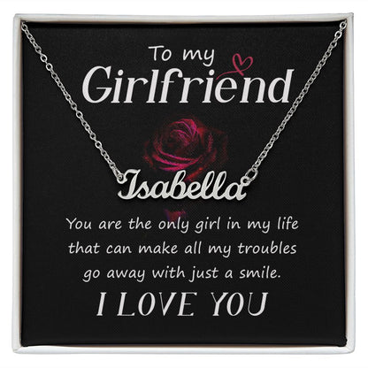 To My Girlfriend - Name necklace