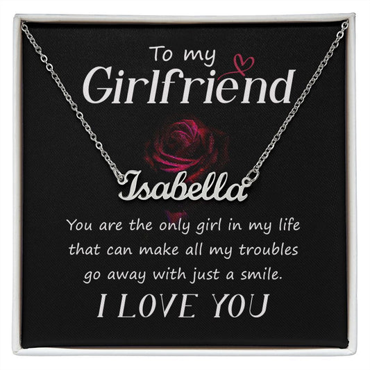 To My Girlfriend - Name necklace