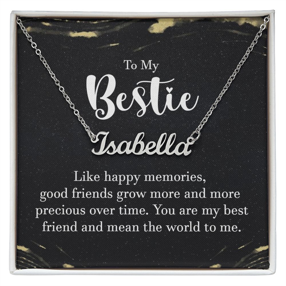 To My Bestie - Name necklace