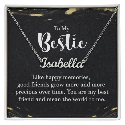 To My Bestie - Name necklace
