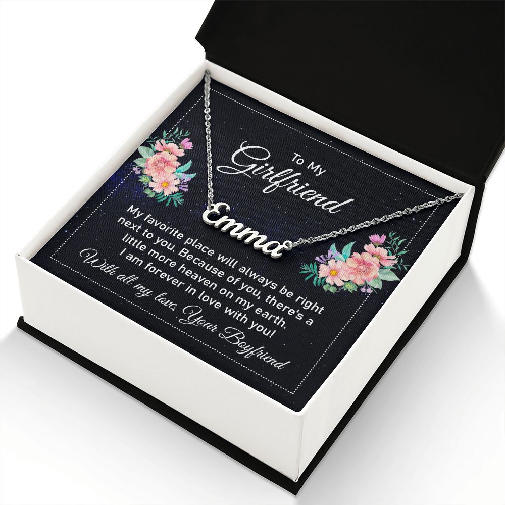 To My Girlfriend - Name necklace